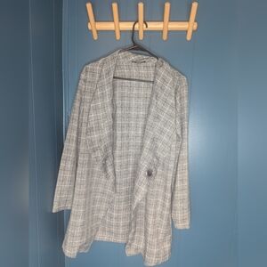 Plaid Women's Jacket in Gray